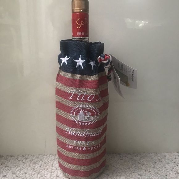 Tito’s Handmade Vodka Bottle Sweater & Gift Bag Austin Texas - Picture 7 of 11